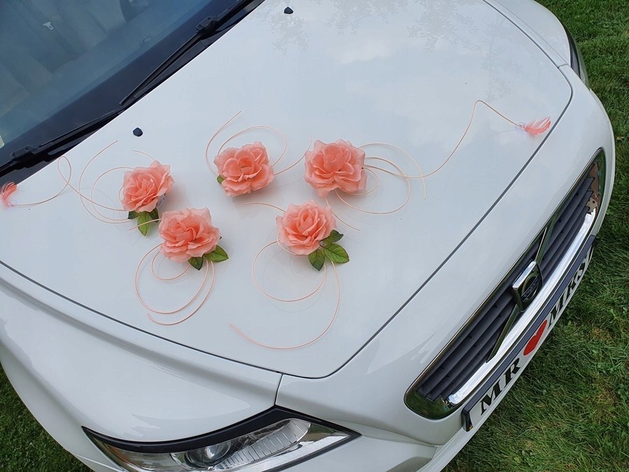artmimi > Dekoracja na samochód stroik ślubny ozdoba GRATIS